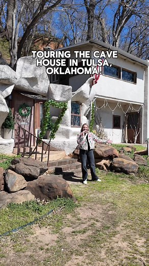 133K views · 2.7K reactions | Did you know you could tour The Cave House in Tulsa, Oklahoma? This is definitely something you should add to your Oklahoma bucket list! You must call (918) 378-1952 for a reservation! 1623 Charles Page Blvd, Tulsa, OK 74127 #thecavehouse #oklahomabucketlist #coolthingsinoklahoma #tulsaoklahoma #cavehouse #918tulsa | Mary Hatheway | Facebook
