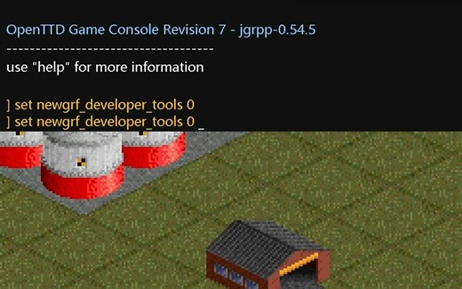【演示】如何在游戏存档中打开newgrf开发工具（无须进入退出游戏）