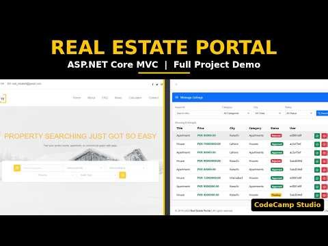 Real Estate Portal - Complete Project Demo | ASP.NET Core MVC