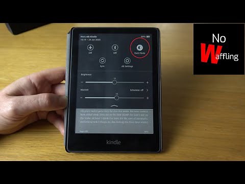How to Make White Text on Black Background Dark Mode on Amazon Kindle - Beginners guide