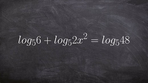 Learn how to solve logarithmic equation using properties of logs and one to one