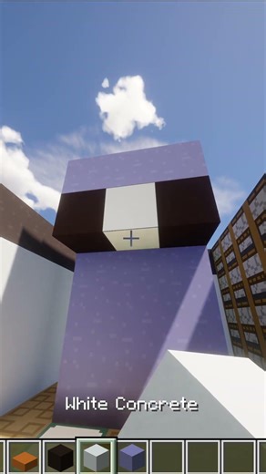 How to Build an Epic Penguin Statue in Minecraft! 🗿🐱 | #minecraft #shorts