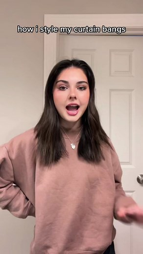 How I Style My Curtain Bangs with a Hair Dryer | Hair Tutorial