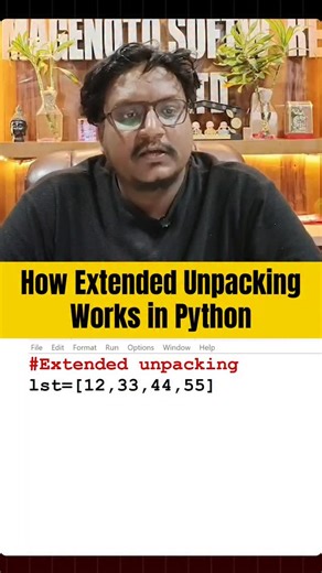 Programming Classes | Python Interview Question| How Extended Unpacking Works in Python🔥| Programming Classes 🔹This Python code demonstrates list unpacking. A... | Instagram