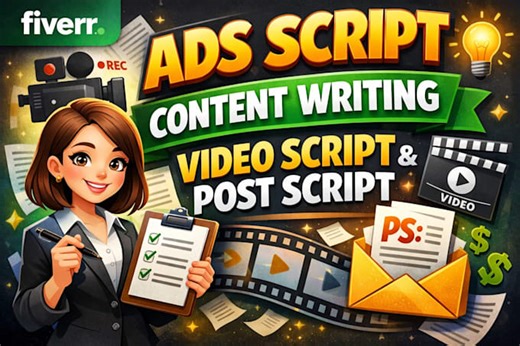 Humaanis: I will write engaging content, ad scripts, and video scripts for your brand for $5 on fiverr.com