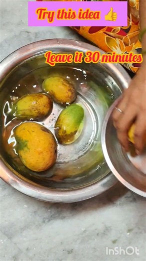 Before eating mango 🥭 /try this idea ##hometips#kitchentip#mango