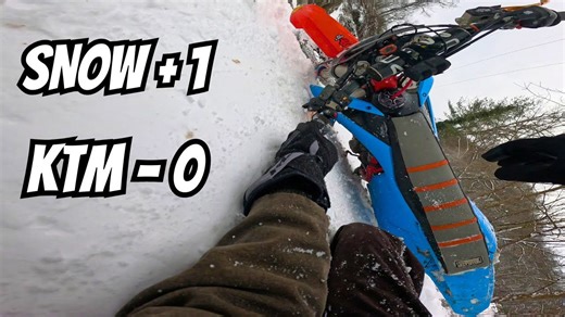 Dirt Bike vs. Snow: KTM 250 SXF Challenge