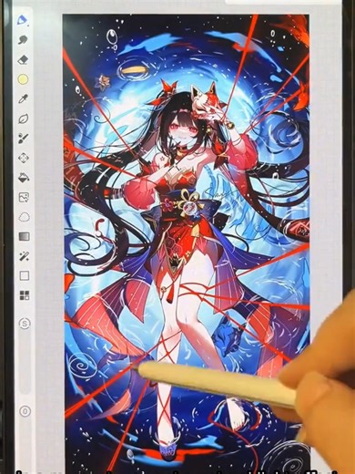 ฅ≽(•⩊ •マ≼ drawing tips for digital artists from xiaohongshu ~ save and practice . follow for more art lessons and art ideas 💡 . . . credit: id 42947495065 . #arttutorials #xiaohongshuart #绘画 #animeart #animearttutorial