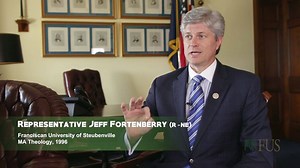 "It's part of what Franciscan gave me . . . a fullness of intellectual formation steeped in a faith-filled environment." Congressman Jeff Fortenberry (R-NE), a Franciscan University alumnus, describes what it means to receive an academically excellent and passionately Catholic education at Franciscan University. SUBSCRIBE to our Youtube channel for more videos! https://weare.franciscan.university/subscribe-youtube | Franciscan University of Steubenville