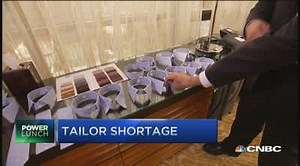 Tailored suit boom in spite of tailor shortage