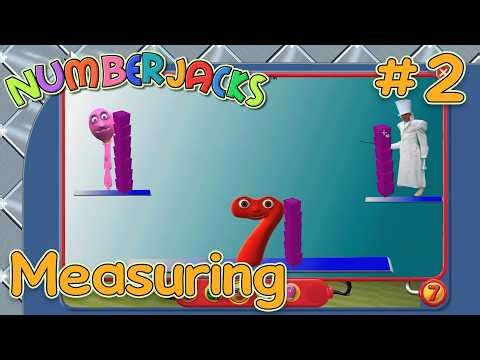 Measuring Tall & Long! | Numberjacks Maths Course!🔢Measuring | Learning with Numberjacks!