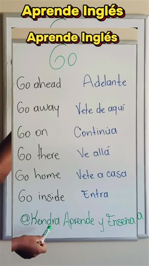 💡MEJORA TU INGLÉS CON ESTÁS FRASES! Te lo enseño rapidito “Paso a Paso”👩🏽‍🏫🦋🐛 VERBO: Go #LanguageLearning #practicaingles #aprendeingles #kendraaprendeyenseña