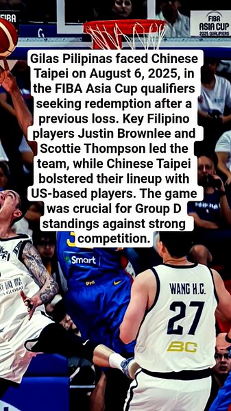 Chinese Taipei vs Philippines | FIBA Asia Cup 2025 Full Game Recap