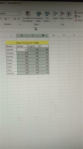 how to icon in table excel###