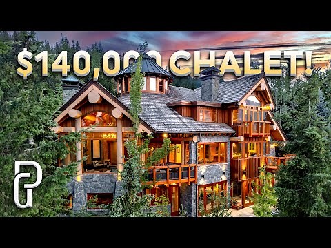 Inside This Whistler LUXURY Ski Chalet for $140,000/month | Mega Mansion House Tour