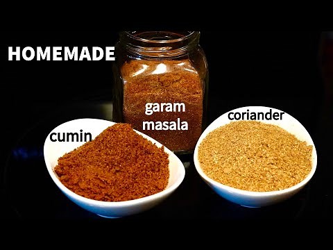 3 MUST HAVE HOMEMADE INDIAN SPICE POWDERS | Ground Coriander Cumin & Garam Masala