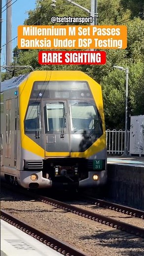 RARE SIGHTING Millennium M Set Passing Banksia Under Test #shorts #sydneytrains