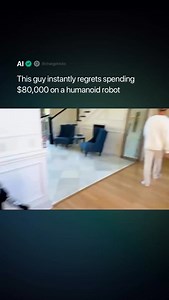 $80,000 robot. Instant regret. YouTuber WhistlinDiesel bought a Unitree G1 humanoid robot and put it straight to work at home. It did not go well. The robot knocked things over, slammed into furniture, and struggled with basic movements. The G1 is built for research and demos, not living rooms. It has strong motors and rough balance control, which means small mistakes turn into big crashes fast. Watching it break stuff is funny, but it also shows how far humanoid robots still are from being safe