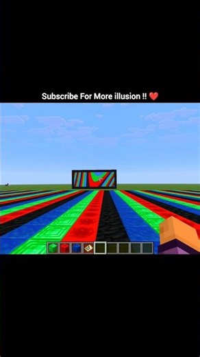 Minecraft RGB Illusion That Tricks Your Eyes 🤯 #minecraft