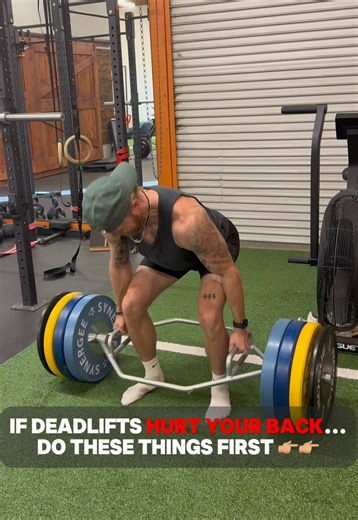 If deadlifts keep bothering your back, this isn’t a “do this before your workout” checklist. These are qualities to build over time — weeks to months — so your hips and spine can actually handle load again. Create space, learn to control it, and gradually earn your way back to pulling from the floor. Deadlifts aren’t the problem. Skipping the small things, and not programming correctly are. And if you don’t want to do these things, you don’t have to deadlift. It’s not a necessity for building mu