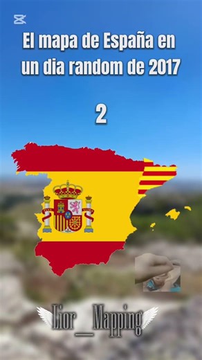 Mapa de España en un dia random de 2017 #shorts #viralshorts #españa #cataluña