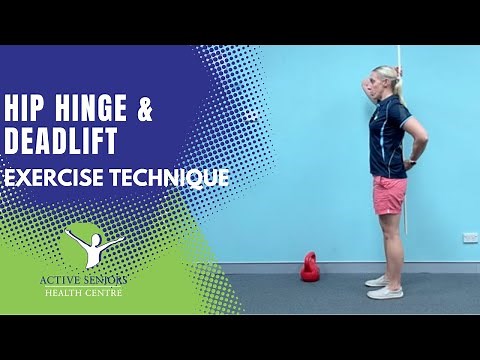 Hip hinge and deadlift exercise technique