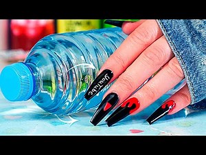INCREDIBLE NAILS from a BOTTLE. Manicure ideas. I checked LIFE HACKS from TIK TOK
