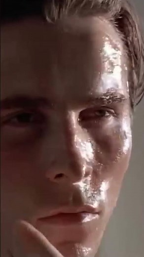 Get Ready with Patrick Bateman 🧴 #americanpsycho #christianbale
