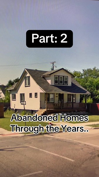Abandoned Homes Through The Years… 🏚️ - Part: 2 #fyp #foryoupage #foryou #googlemaps #fypシ #abandoned #overgrown #viral #viralvideo #destroyed #transformation #houses #googleearth #home #wrecked #detroit #america #creepy #foliage #horror