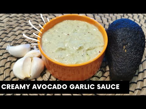 Creamy Avocado Garlic Sauce | Best Avocado Sauce / Dressing | Homemade Dip Sauce | Shameez Kitchen