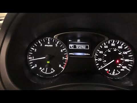 2016 Nissan Altima oil reset