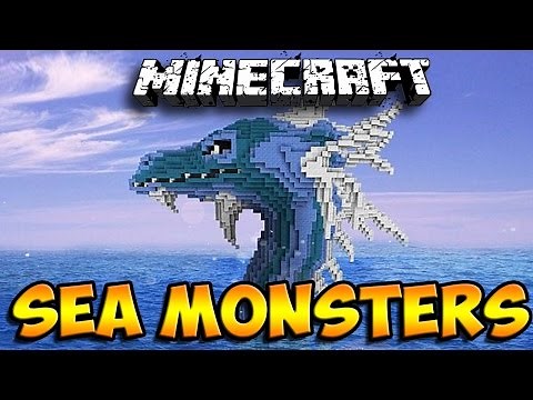 Minecraft Mods: Sea Monsters - Sea Serpents, Swordfish & More! (Minecraft Mod Showcase)