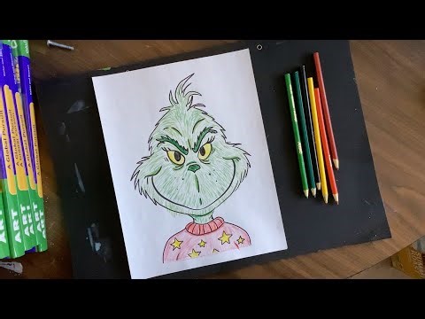 Texture Grinch - Coloring Page