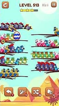 Bird Sort 2 Level 513 Solution | #birdsort #birdsortpuzzle #birdsortcolorpuzzle #birdsortcolor