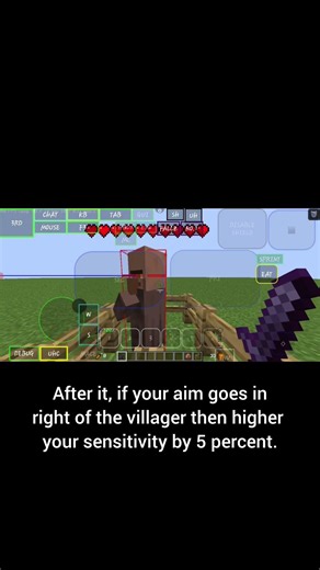 How to make your perfect sensitivity in minecraft #minecraft #youtube #gameplay #useful #shorts