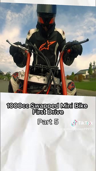 Taylor's First Ride on the Coleman 1000 Mini Bike