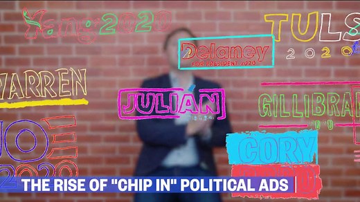 The rise of 'chip in' political ads