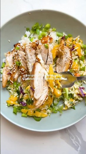 miso chicken thighs with coconut rice & mango slaw 🥭🥥 check the description for recipe info 💫
