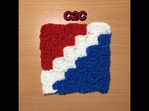 How To Crochet A C2C (Corner To Corner) Afghan Tutorial