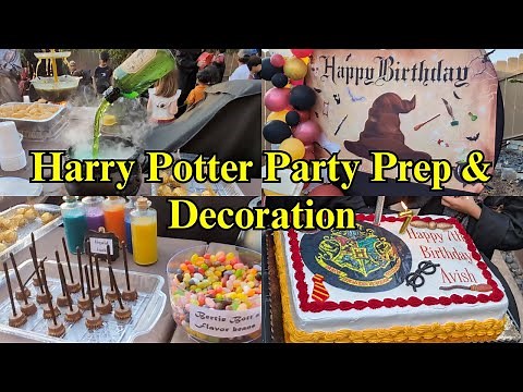 Harry Potter Birthday Prep & Decoration | Harry Potter Party Ideas | DIY Harry Potter Theme Party