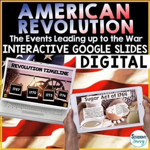 American Revolution Distance Learning Google Classroom | Google Slides