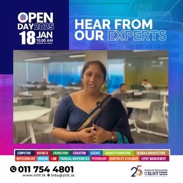 3.3K views · 18 reactions | SLIIT Open Day 2025 | Hear from 퐌퐬....