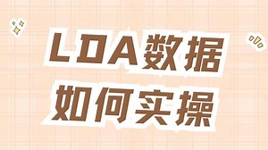 LDA数据如何实操（1）