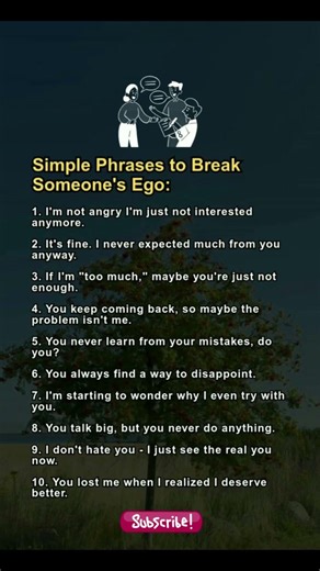 Simple Phrases That Instantly Break Someone’s Ego (Psychology-Based Communication Truths)