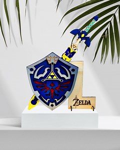 Hylian Shield Laser Cut Files | Legend of Zelda SVG Bundle | Glowforge Lightburn Ready | Cricut Silhouette CNC Digital Template - Etsy