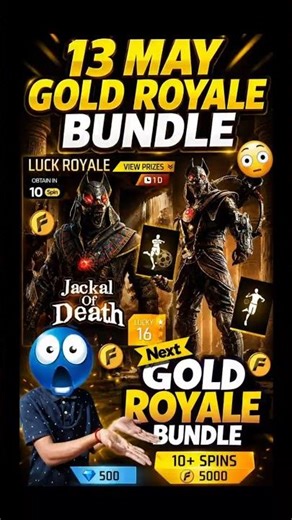 Next Gold Royale Free Fire | 13 May Gold Royale Bundle Free Fire | Free Fire New Event |Ff New Event