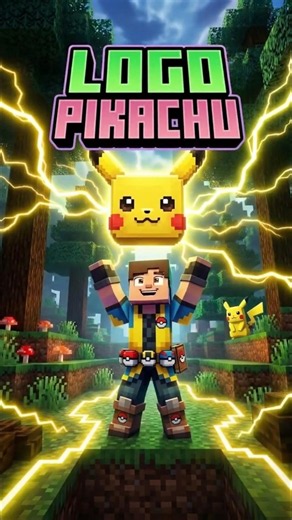⚡ Cómo Hacer el Logo de Pikachu en Minecraft
