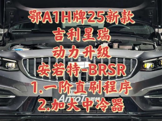 领克同款 鄂A1H牌25新款吉利星瑞1.5T四缸动力升级安若特-BRSR一阶直刷程序以及纯牌安若特-BRSR加大中冷器 安装部分