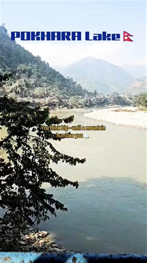 Pokhara Lake, where dreams meet reflections.🌄 #NepalDiaries #TravelVibes #Mountain #LakesideMoments