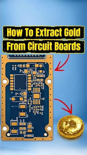 How to extract gold from circuit boards #goldrecovery